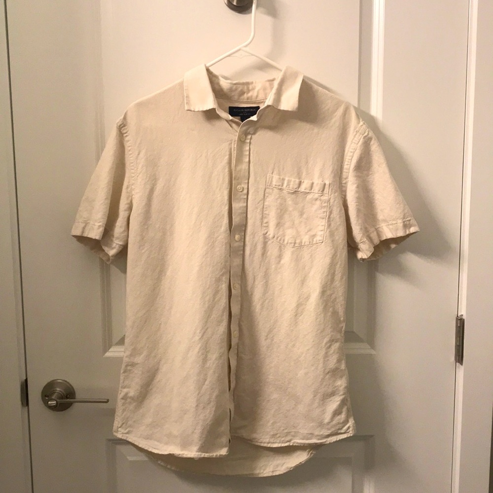 Men’s L Banana Republic Linen Shirt